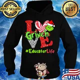 Merry christmas grinch love educator life s Hoodie
