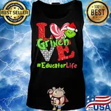 Merry christmas grinch love educator life s Tank top
