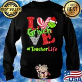 Merry christmas grinch love teacher life s Sweater