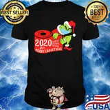 Merry christmas grinch mask 2020 sucked toilet paper shirt