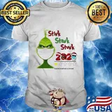 Merry christmas grinch mask stink stank stunk 2020 very bad would not recommend stars shirt