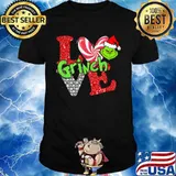 Merry christmas grinch santa love shirt