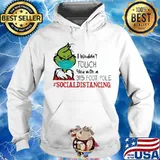Merry christmas grinch wear mask i wouldn't touch you with a 39.5 foot pole social distancing s Hoodie