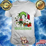 Merry christmas grinch weed mistlestoned shirt