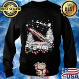 Merry christmas light love firefighter s Sweater