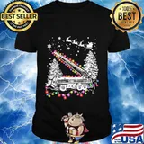 Merry christmas light love firefighter shirt