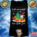 Merry christmas mickey mouse it's the most wonderful time of the year snow s Tank top