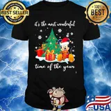 Merry christmas mickey mouse it's the most wonderful time of the year snow shirt