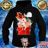 Merry christmas pigs moon snow s Hoodie