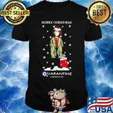 Merry christmas quarantine a new way of life snow shirt