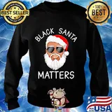 Merry christmas santa black santa matters s Sweater