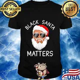 Merry christmas santa black santa matters shirt
