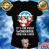 Merry christmas santa busch it's the most wonderful time for a beer s Ladies tee