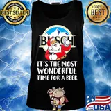 Merry christmas santa busch it's the most wonderful time for a beer s Tank top