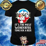 Merry christmas santa busch it's the most wonderful time for a beer shirt