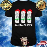 Merry christmas santa claws beer shirt
