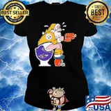 Merry christmas santa pittsburgh steelers cincinnati bengals baltimore ravens toilet s Ladies tee
