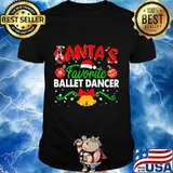 Merry christmas santa's favorite ballet dancer shirt