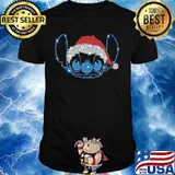 Merry christmas stitch santa diamond shirt