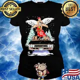 Merry christmas supernatural wings car s Ladies tee