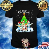 Merry christmas the peanuts band and snoopy shirt