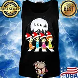Merry christmas the peanuts band chibi abbey road s Tank top