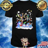 Merry christmas tree eeyore donkey snow shirt