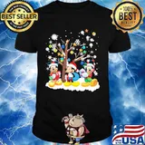 Merry christmas tree mickey mouse snow shirt