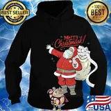 Merry Christmask Santa Wearing Mask Bring Toilet Paper Christmas Shirt Hoodie