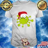 Merry Coronamas Santa Hat Virus Christmas Shirt