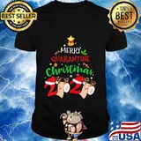Merry quarantine christmas 2020 toilet paper shirt