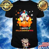 Mickey mouse happy hallothanksmas halloween thanksgiving christmas shirt