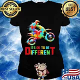 Motocross autism it's ok to be different s Ladies tee