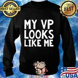 My vp looks like me funky cool bold font design s Sweater