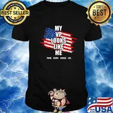 My VP Looks Like Me Vice President Proud Brown Skinned Girl American Flag Shirt