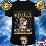 Nerdy dirty inked and curvy ugly christmas shirt
