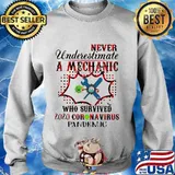 Never underestimate a Mechanic who survived 2020 coronavirus pandemic s Sweater