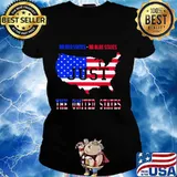 No red states no blue states just the united states american map s Ladies tee