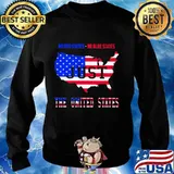 No red states no blue states just the united states american map s Sweater