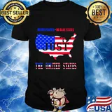 No red states no blue states just the united states american map shirt