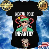 North Pole Infantry Chiristmas Shirt Ladies tee
