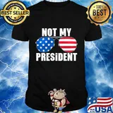 Not My President Sunglasses American Flag Joe Biden Political Shirt