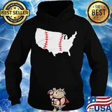 Official baseball america map s Hoodie