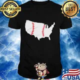 Official baseball america map shirt