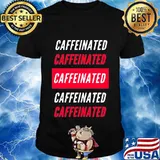 Official Caffeinated White Red Shirt