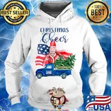 Official Christmas Cheer Joe Biden Santa Claus Flag Us Truck Shirt Hoodie