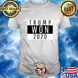 Official donald trump won 2020 shirt