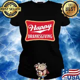 Official happy dranksgiving logo s Ladies tee