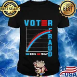 Official voter fraud biden harris 2020 stars shirt