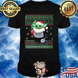Official Yoda Baby Wear Pajama Santa Urgly Xmas Shirt